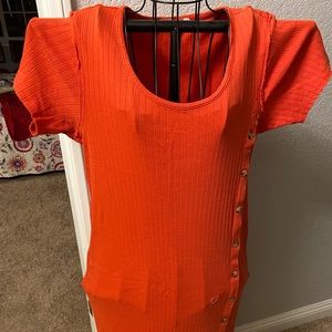 Free People midi length beach cover up.